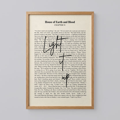 Crescent City Light It Up Quote Poster