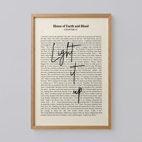 Crescent City Light It Up Quote Poster