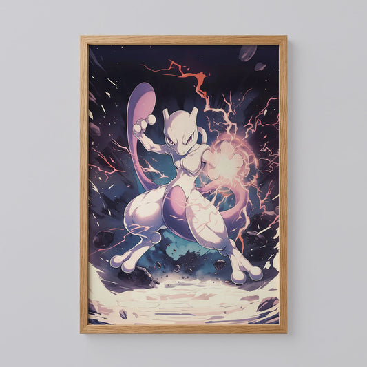 Mewtwo Pokémon Poster