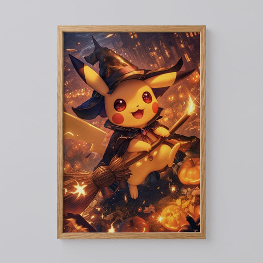 Pikachu Witch Wall Art