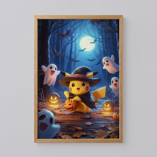 Pikachu Halloween Poster