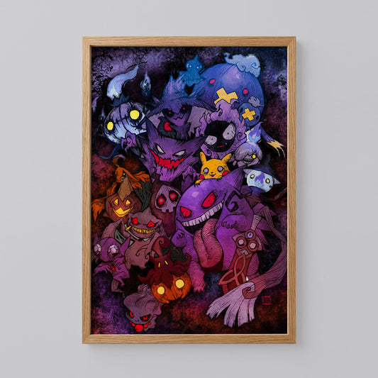 Gengar Squad Print Art