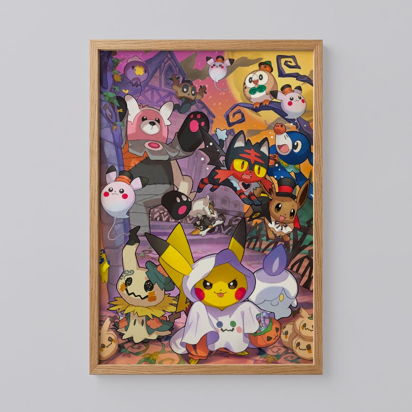 Sun and Moon Pokemon Print