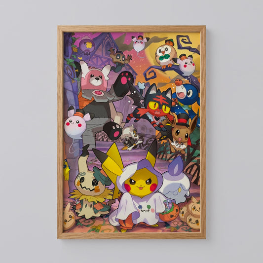 Sun and Moon Pokemon Print