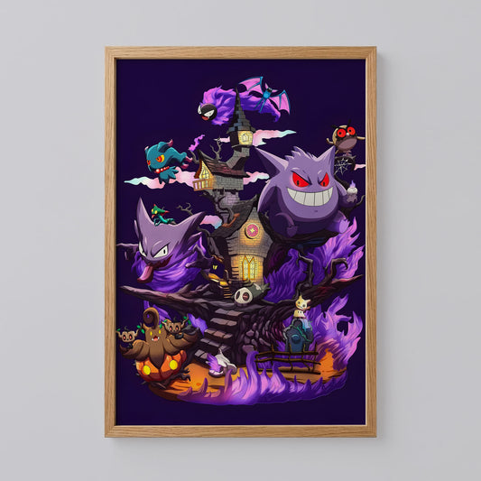 Gengar's Haunted House Art