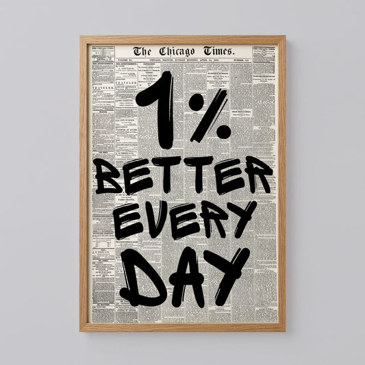 1% Better Every Day Poster
