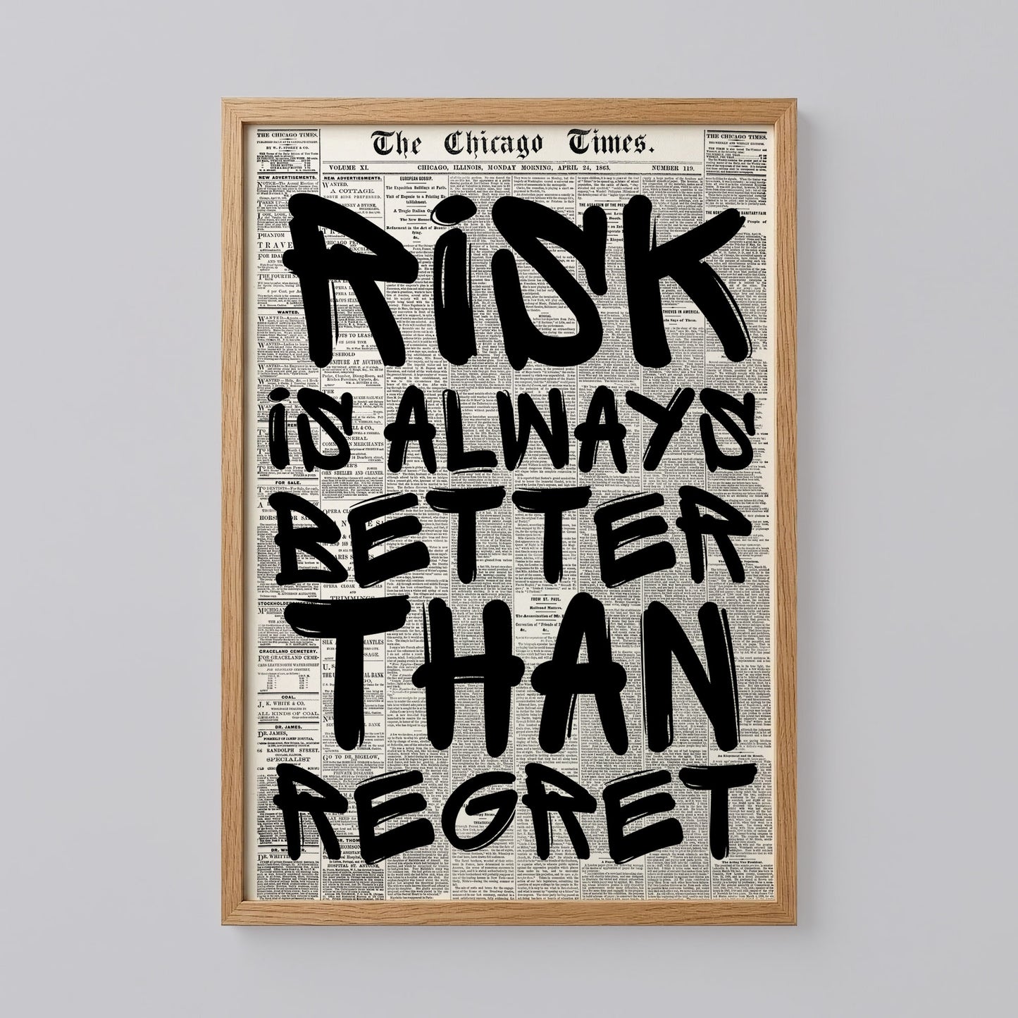 Risk is Always Better Than Regret Poster