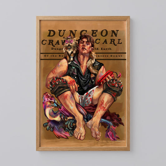Dungeon Crawler Carl Princess Donut and Mongo Art