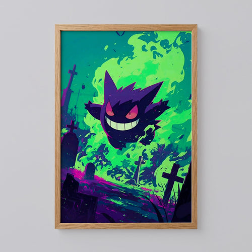 Gengar Pokemon Art Print