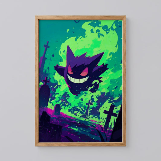 Gengar Pokemon Art Print