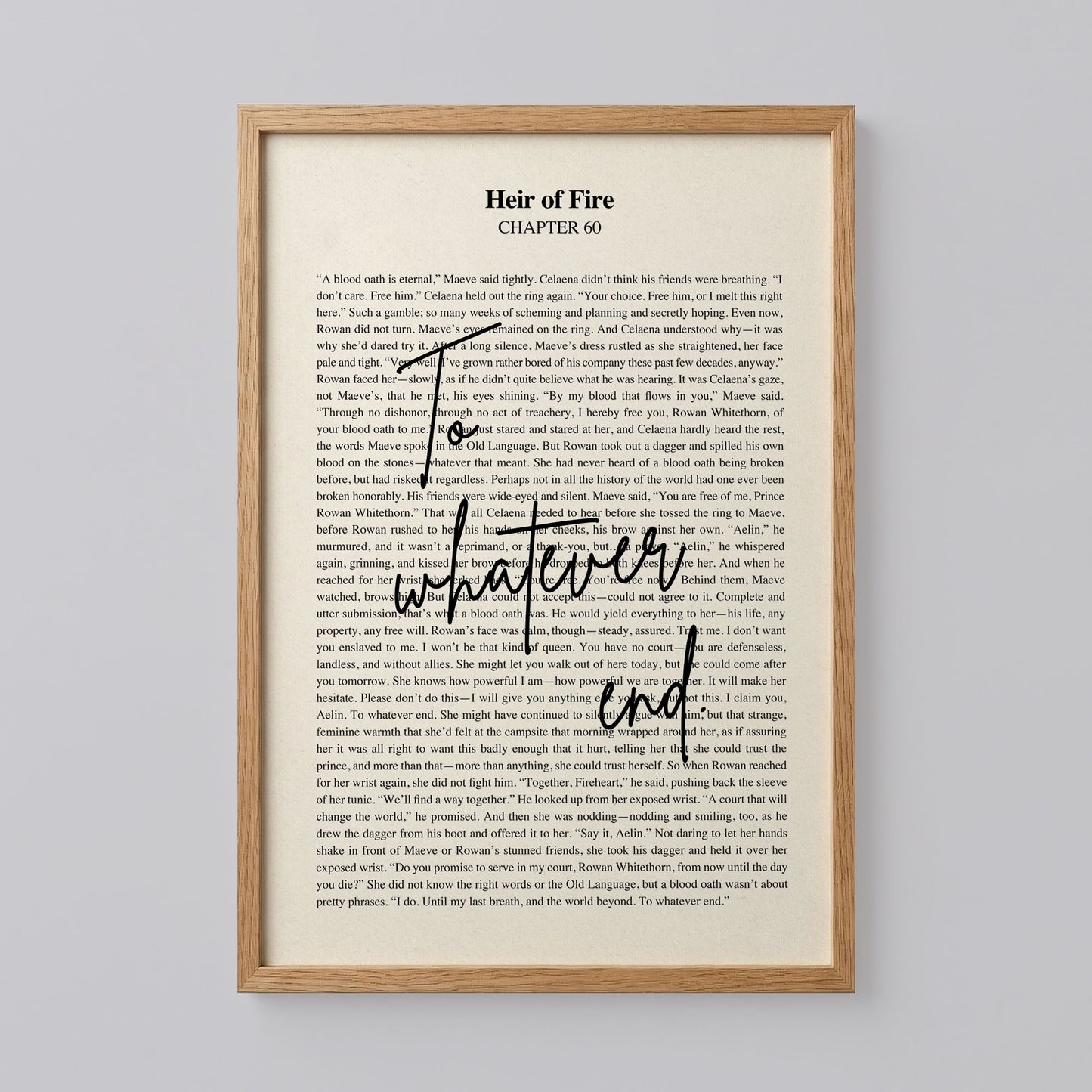 To What Ever End Throne of Glass Print