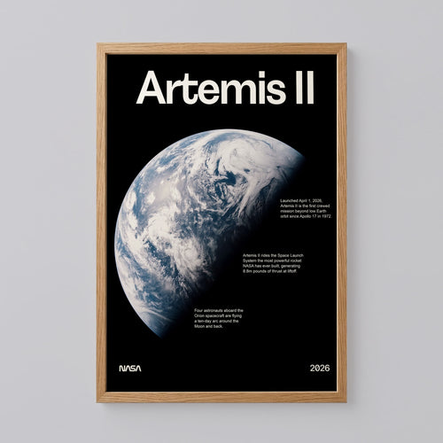 Artemis II Earth Poster