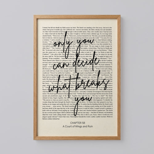 Only You Can Decide Bookish Wall Art