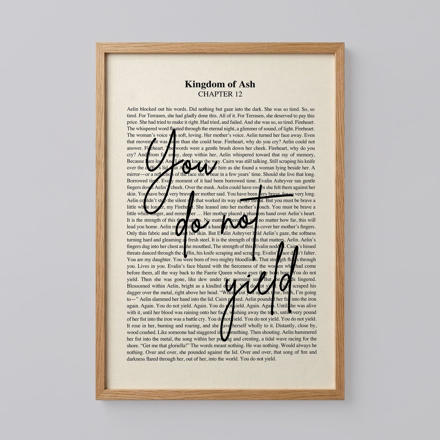 Retro You Do Not Yield Throne of Glass Print