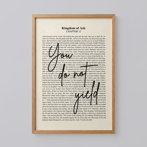 Retro You Do Not Yield Throne of Glass Print