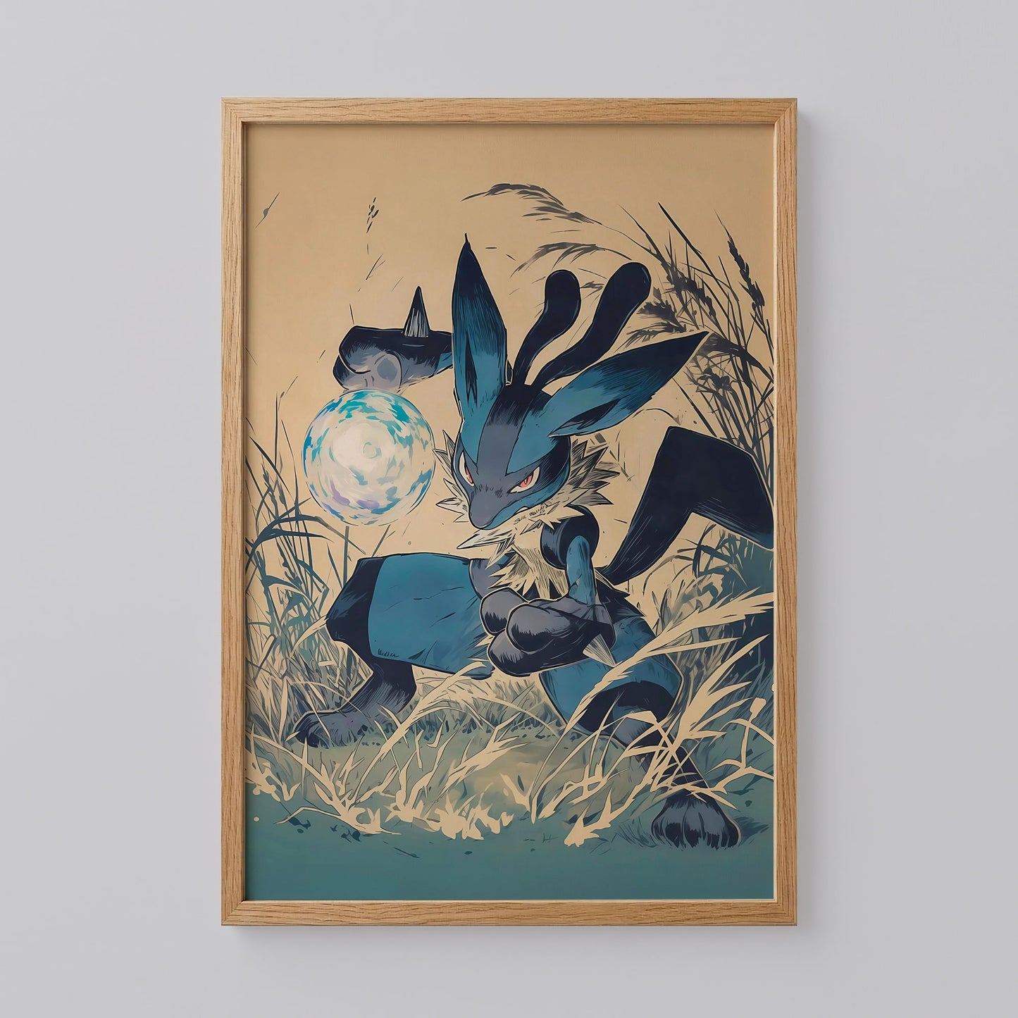 Pokémon Lucario Japanese Poster