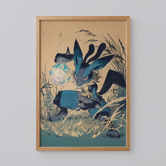 Pokémon Lucario Japanese Poster