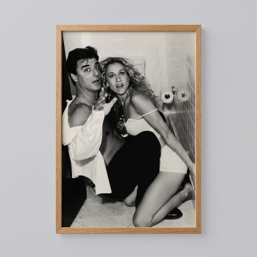 Carrie and Mr Big Bathroom Wall Art