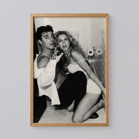 Carrie and Mr Big Bathroom Wall Art