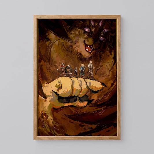 Senshi Dungeon Meshi Art Print