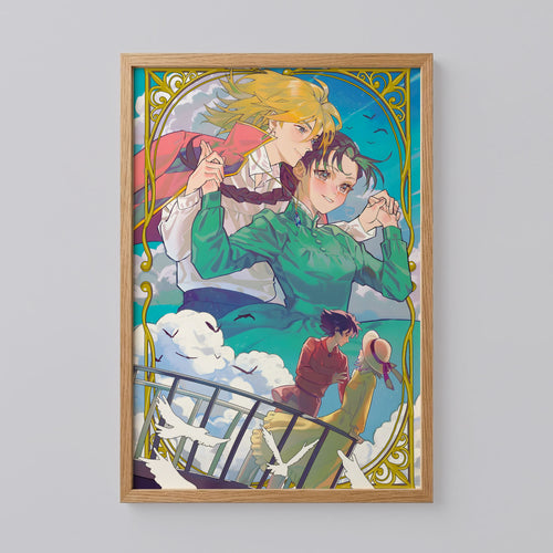 Howl's Moving Castle Studio Ghibli Poster