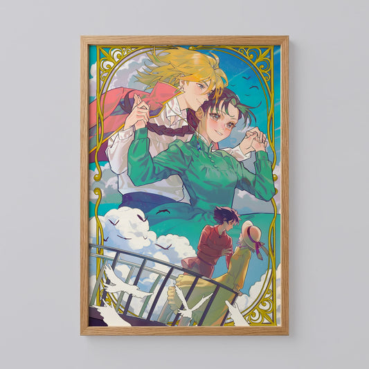 Howl's Moving Castle Studio Ghibli Poster