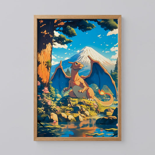 Charizard at Mt. Fuji Print