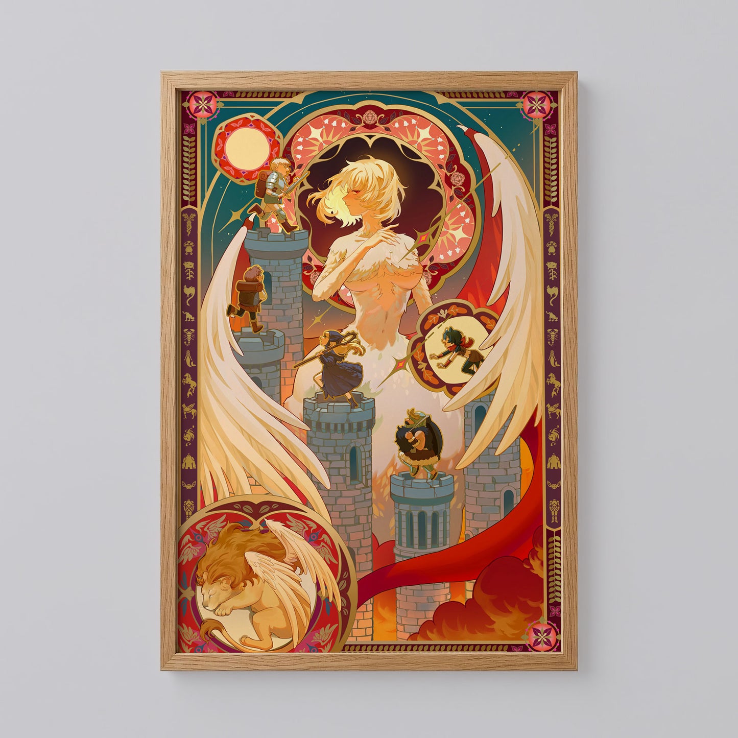 Delicious in Dungeon Gold Foil Art Print