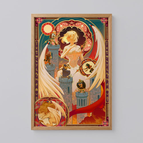 Delicious in Dungeon Gold Foil Art Print