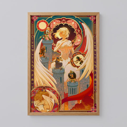 Delicious in Dungeon Gold Foil Art Print