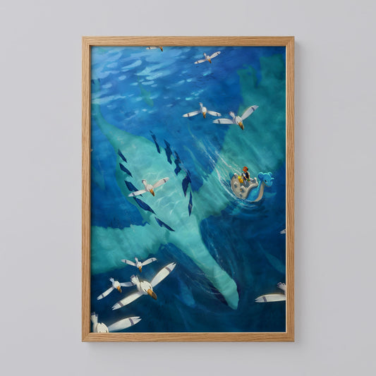 Lugia Ocean Birds Eye View Poster