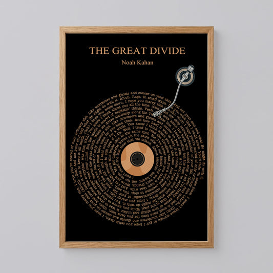 Noah Kahan, The Great Divide Poster