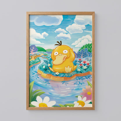 Pokemon Psyduck Print Art