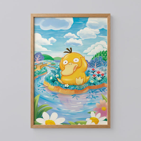 Pokemon Psyduck Print Art