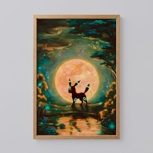 Shiny Umbreon at Full Moon Art