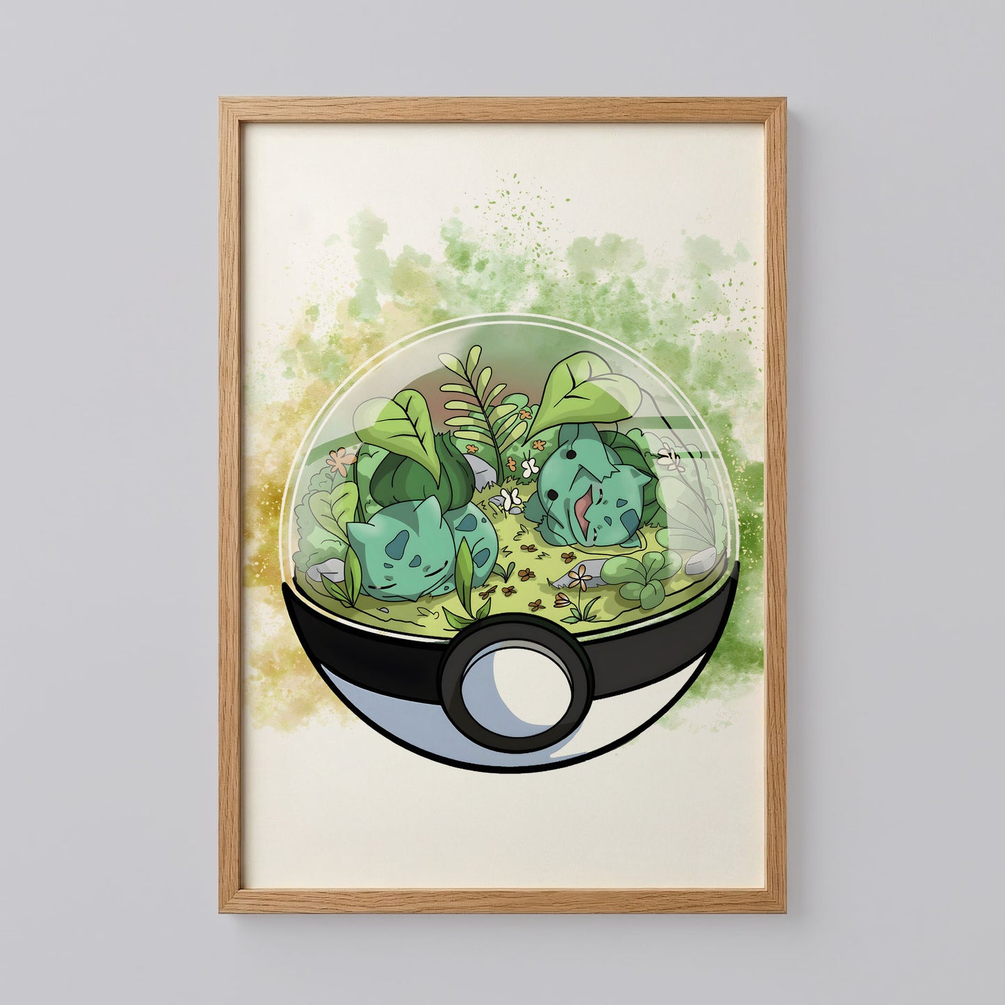 Bulbasaur Greenhouse Lazy Day Poster