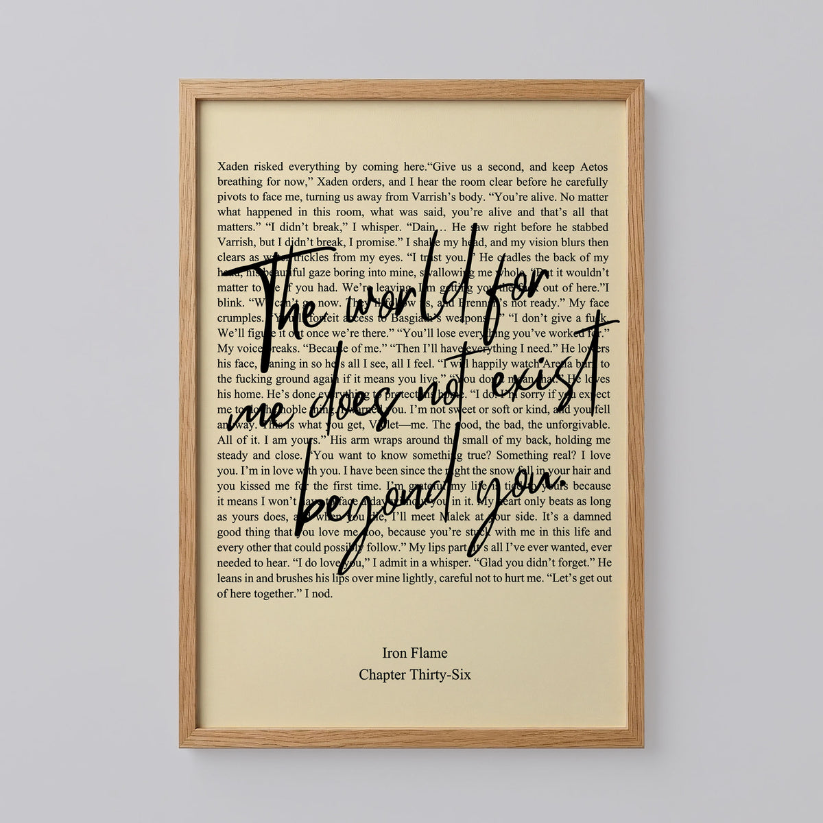 Fourth Wing Quote Chapter 36 Poster