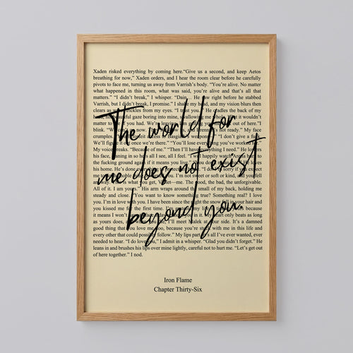 Fourth Wing Quote Chapter 36 Poster