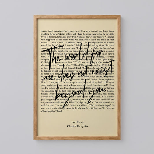 Fourth Wing Quote Chapter 36 Poster