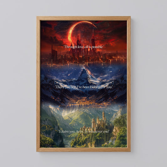 Throne of Glass and Crescent City Poster