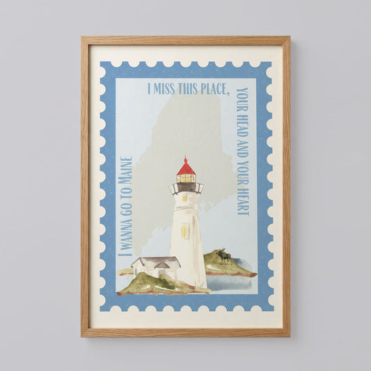 Blue Mural Noah Kahan Poster