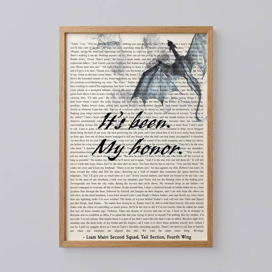 Fourth Wing Quote Wall Art