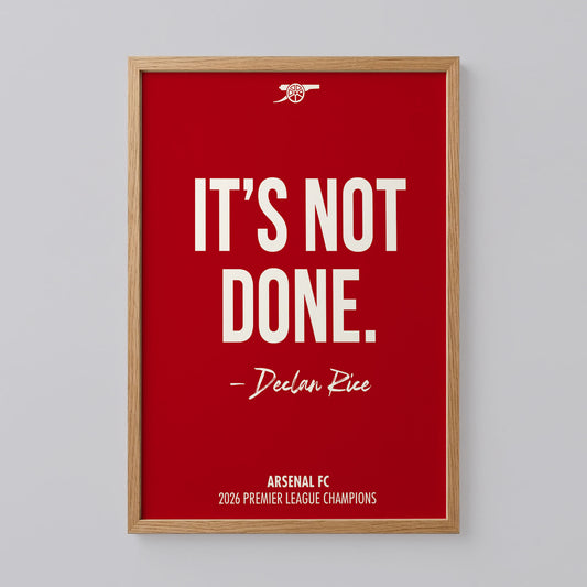 Arsenal Declan Rice Poster