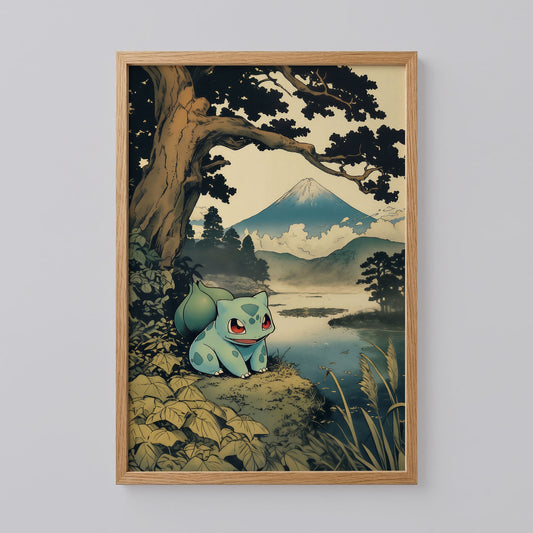 Bulbasaur Japanese Art Poster