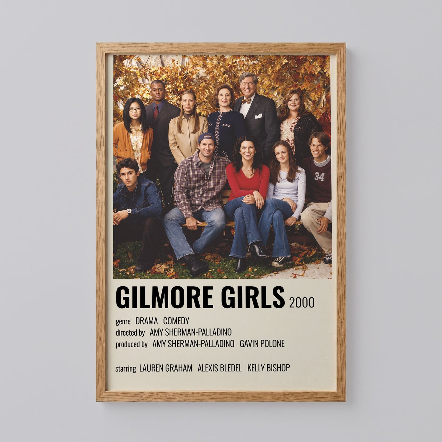 Gilmore Girls Retro TV Show Poster