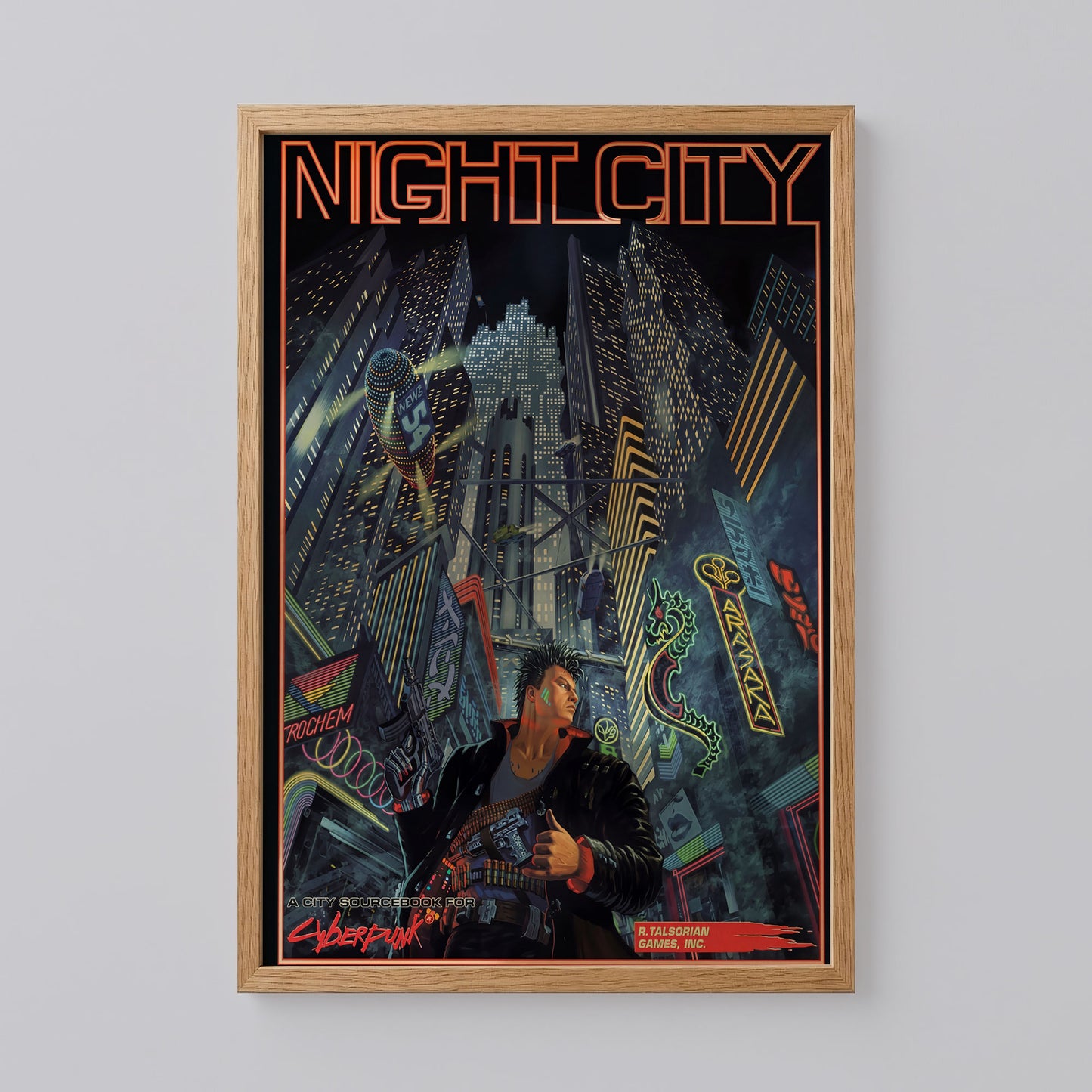 Night City Cyberpunk 2077 Poster