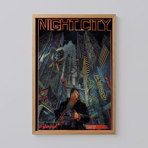 Night City Cyberpunk 2077 Poster
