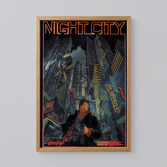 Night City Cyberpunk 2077 Poster