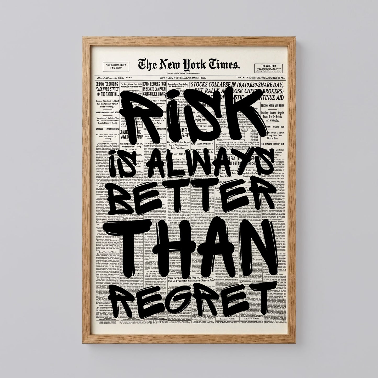 Risk or Regret Poster