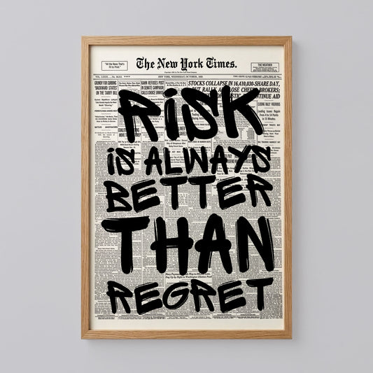 Risk or Regret Poster